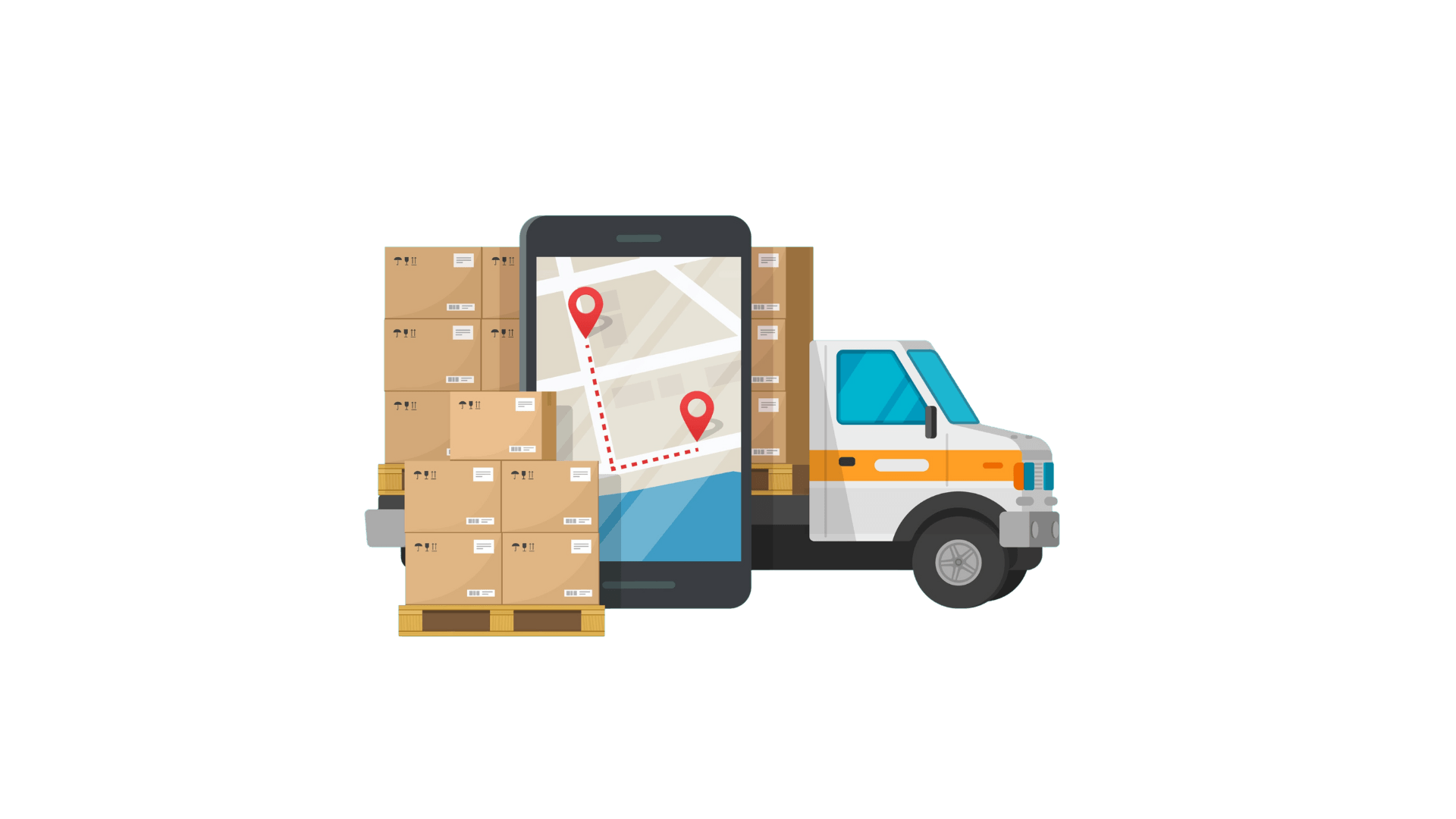 Modern logistics and shipping
